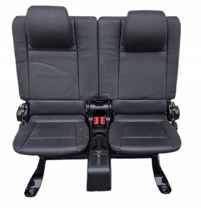 bmw x5 e70 lift 10-13 kanapa fotele trzeci rząd czarna skóra