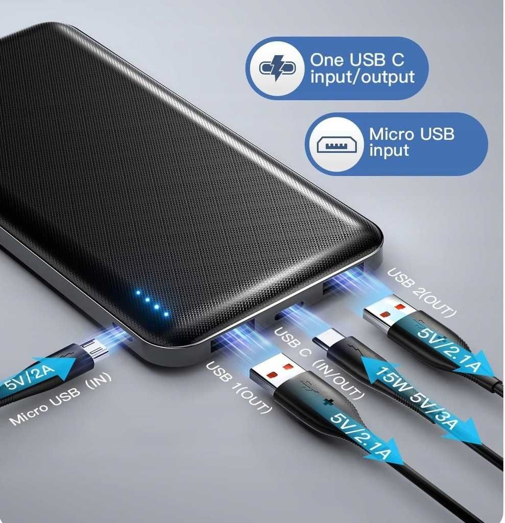 Powerbank 10000 mAh czarny  Q1071