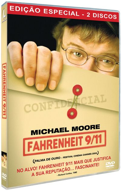 Fahrenheit 9/11 Edição Especial 2 DVDs Documentário Farenheit M. Moore