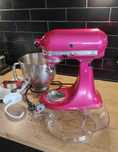KitchenAid różowy robot kuchenny Artisan dzieża 4,8l