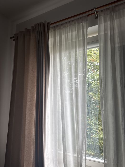 Firany zasłony COCOON na kanale białe