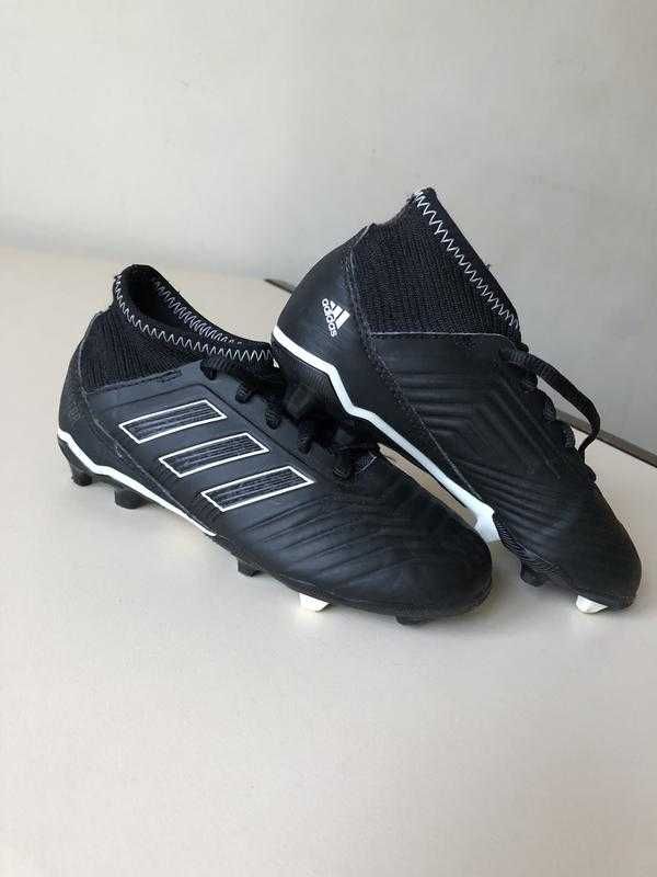 Бутси adidas predator 18.3 fg black / black шиповки бутсы