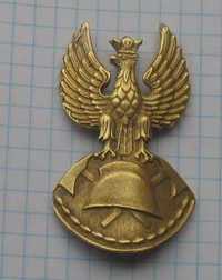 Odznaka na czapkę Straży Pożarnych orzeł
