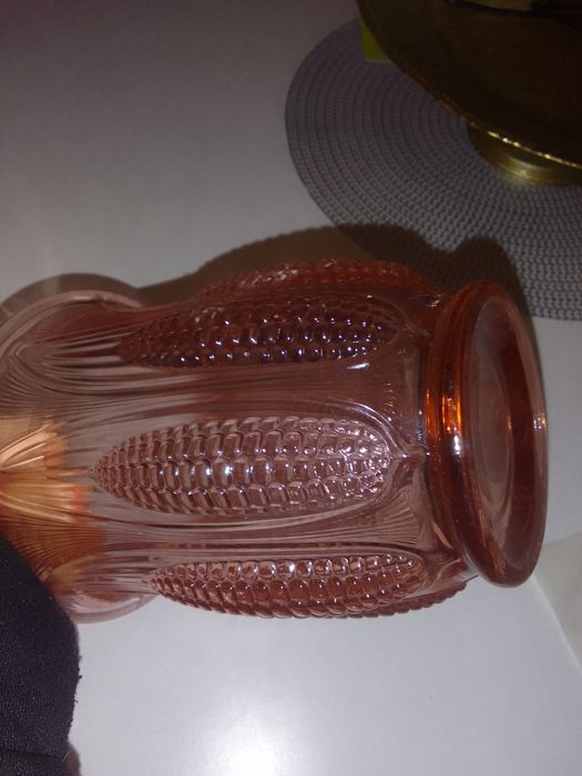 Jarra rosa velho vidro