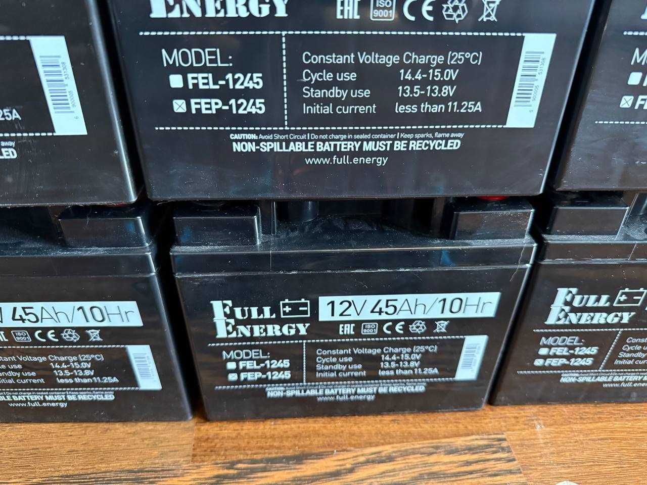 Акумулятор Full Energy FEP-1245 12В 45 Аг для ДБЖ  8 штук
