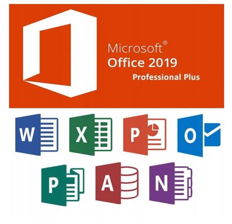 ORYGINALNY Klucz / Licencja Microsoft Office 2019 Professional Plus