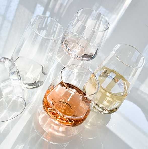 Ręcznie wykonane niskie szklanki Krosno Glass Celebration