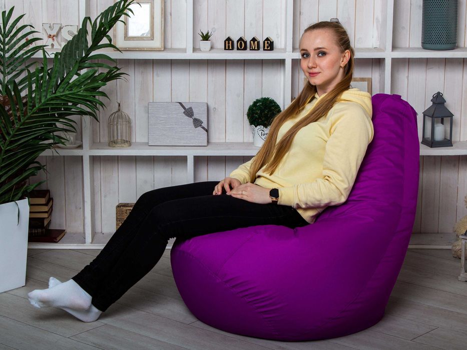 Бескаркасное кресло мешок груша been bag XL 125x75. Мягкий пуф. Мебель