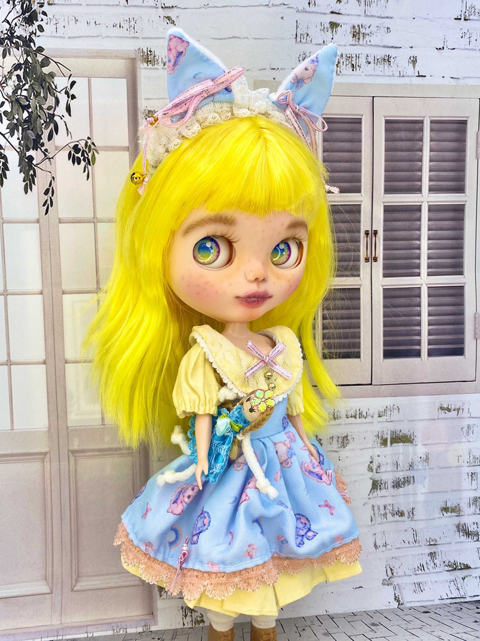 Lalka Blythe custom ooak doll kawaii repaint nowa ciałko w stylu Licca