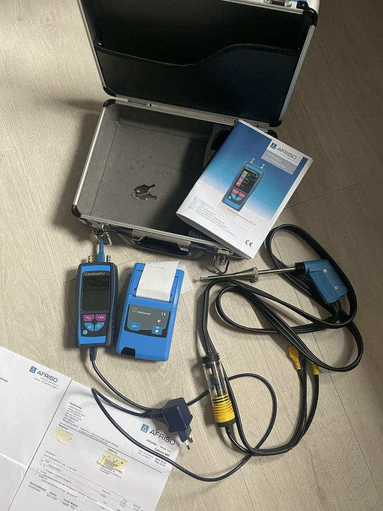 Analizator spalin Bluelyzer ST, O2, CO  drukarka Afriso