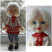 Старинная паричковая кукла лялька Емеля 1974г Ленигрушка СССР