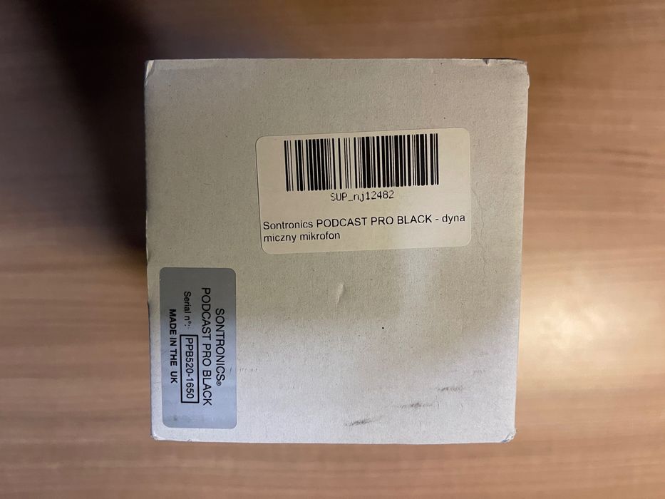 Mikrofon dynamiczny - Sontronics PODCAST PRO Black - Okazja !