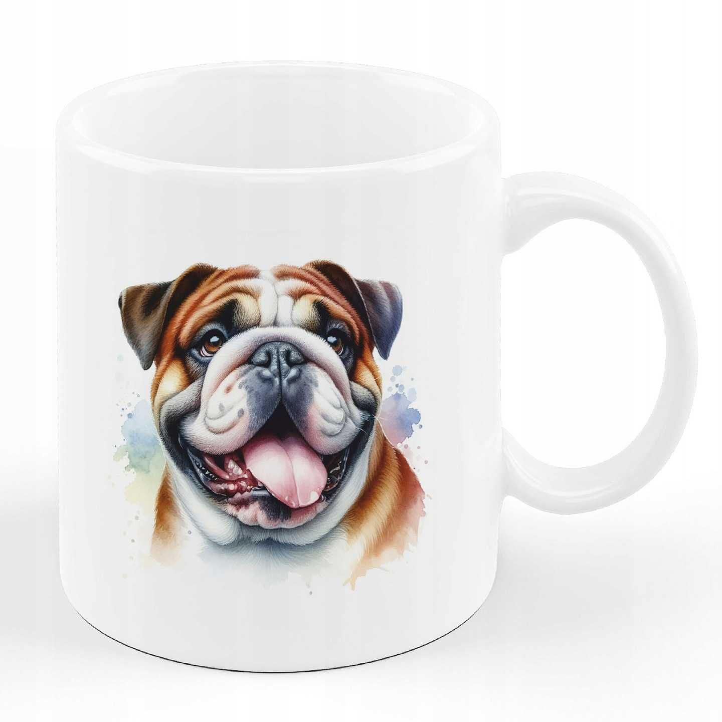 Kubek Pies Buldog Amerykański ceramika 330 ml