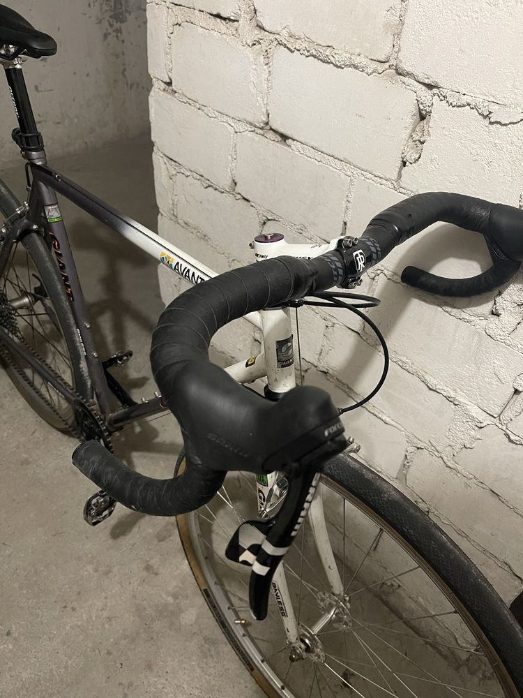 Rower gravel retro L giant avant stalowy cro-mo