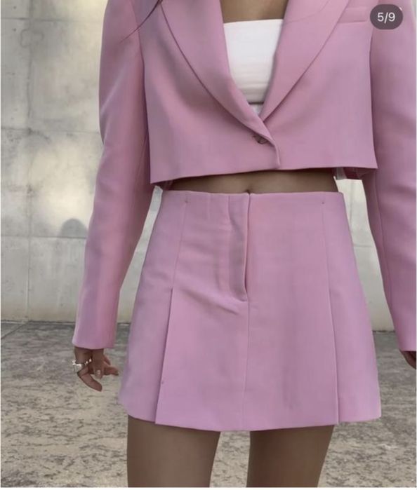 Рожева спідниця zara