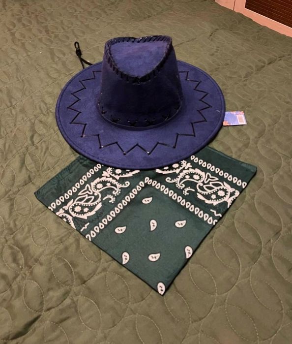 Комплект капелюх ковбой бандана ковбоя