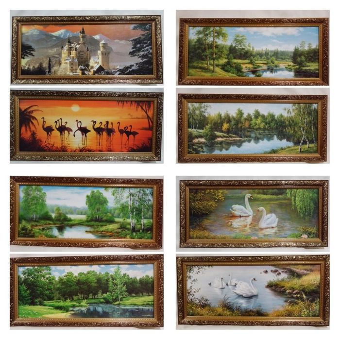 Картина 50х20см. в багетной рамке 3 см.(репродукция).