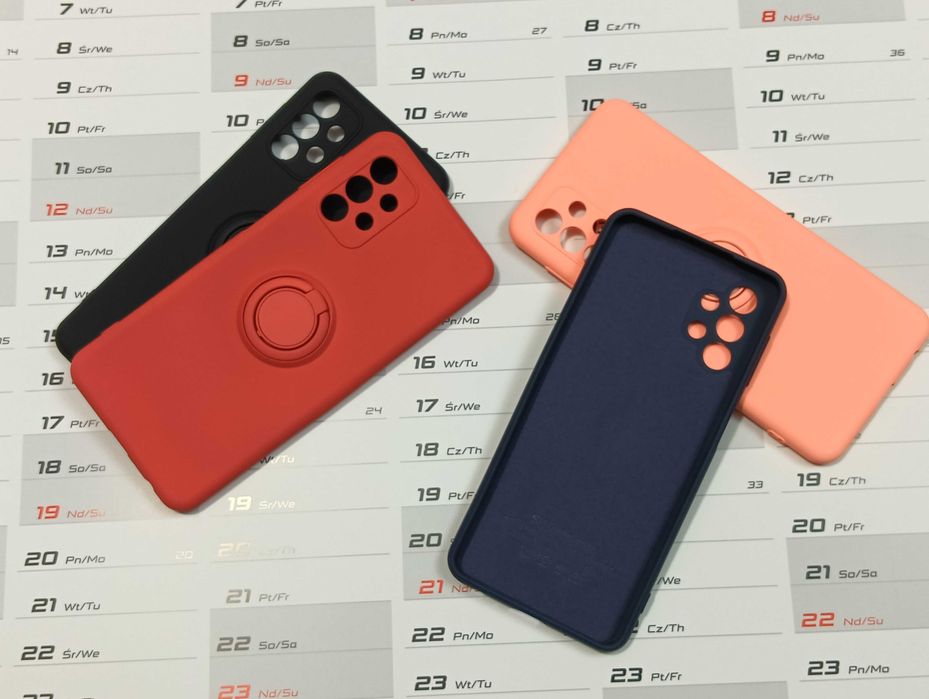 Etui Case Sylikonowe Ring do Samsung Galaxy A32 5G + Szkło