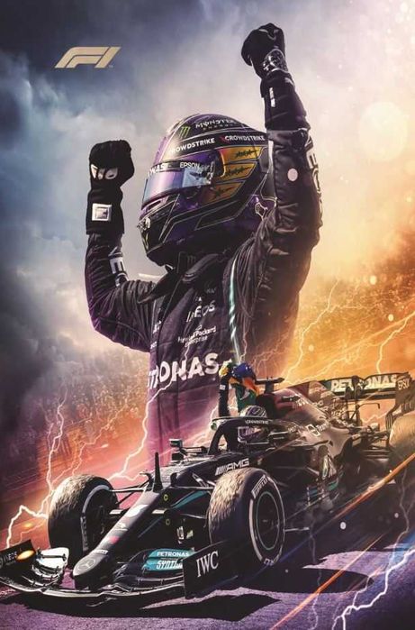 Plakat, Obraz na ścianę Lewis Hamilton 90x60 cm WZORY