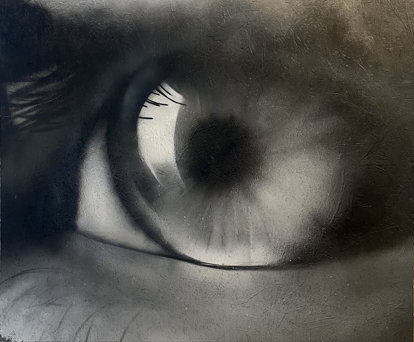 „Świadomosc” duży obraz - street art w duchu ekspresjonizmu symboliczn