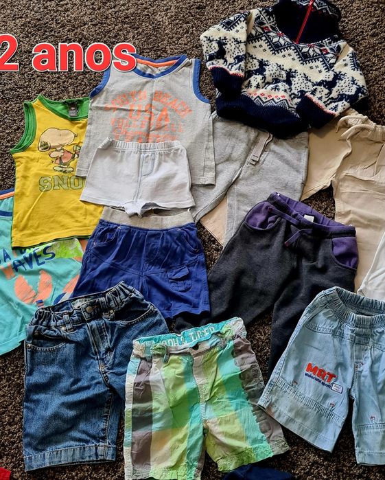 Lote de roupa menino