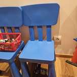 Krzesełko ikea 2x niebieskie 2x czerwone