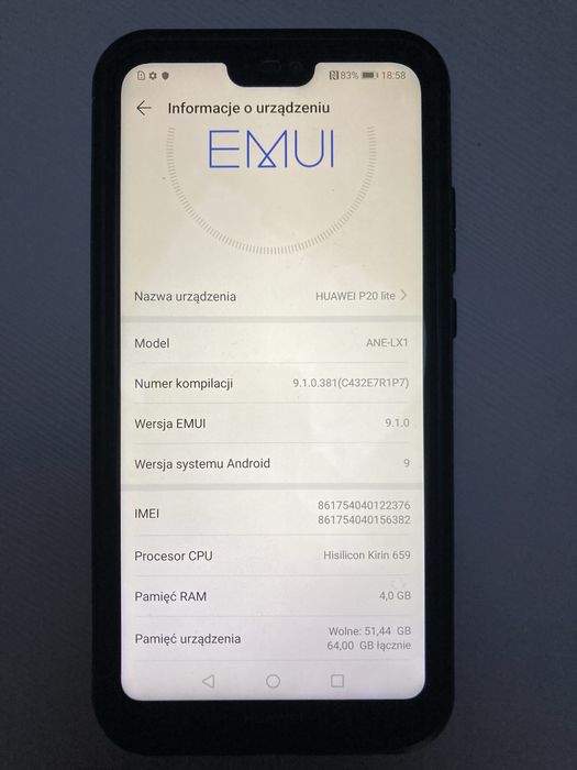 Huawei P20 Lite - sprawny
