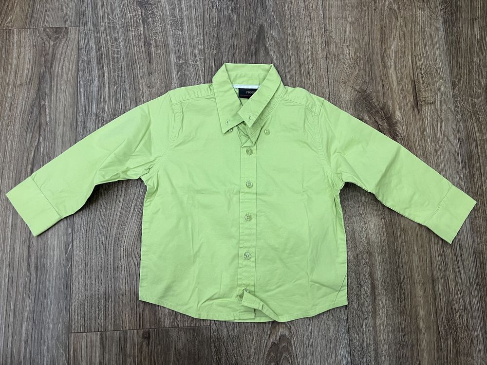 Zielona Koszula z długim rękawem NEXT w rozmiarze 92