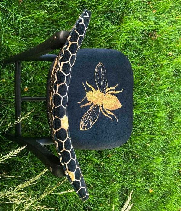 Rajmond Hałas 200-190 krzesła krzesło zestaw czarne pszczoły boho