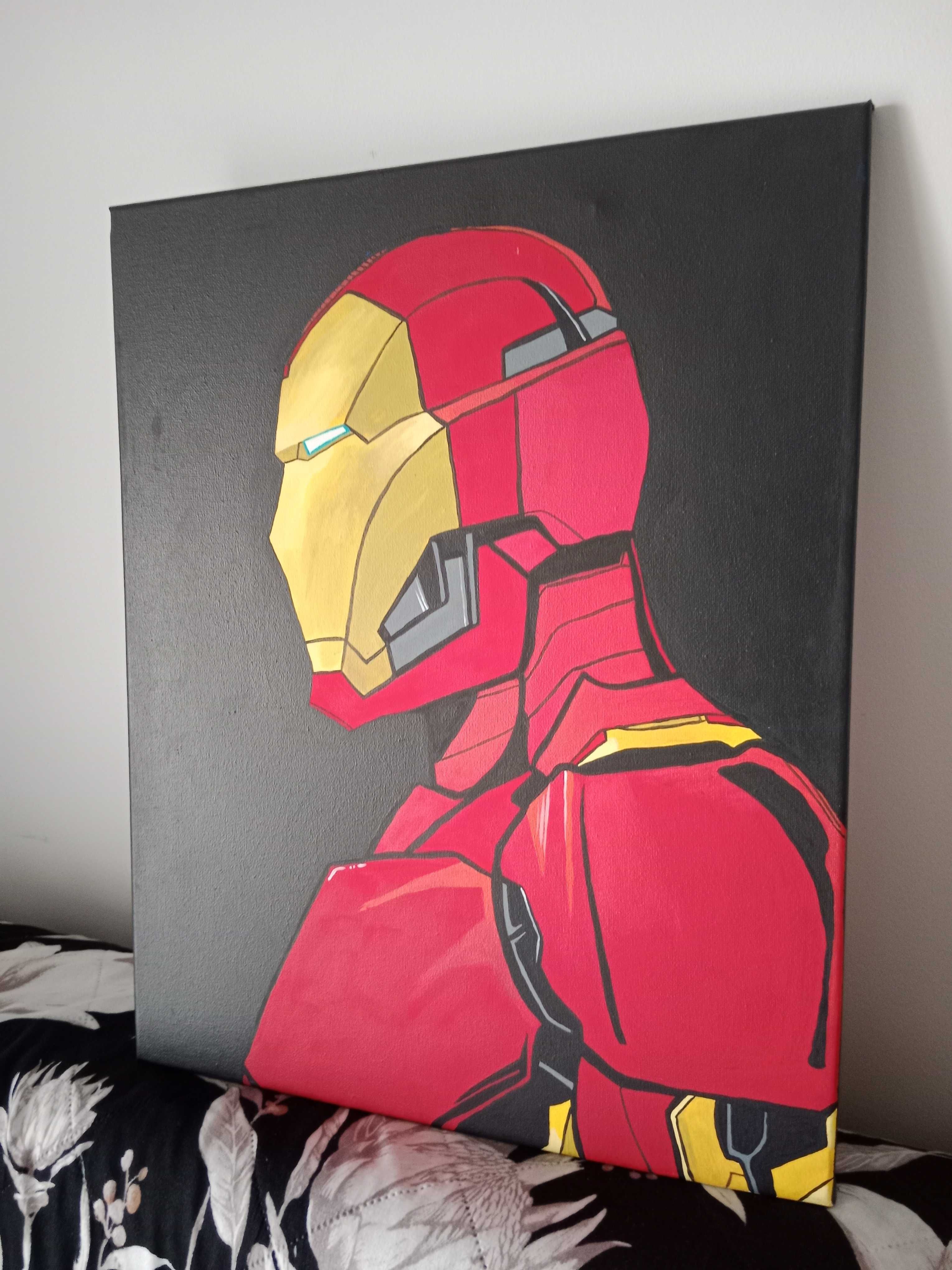 Obraz ręcznie malowany na płótnie "Iron Man"