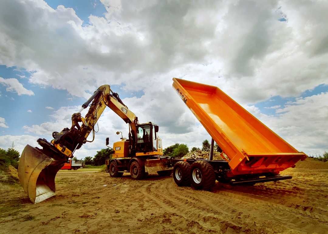 RCM PK1 Przyczepa Koparkowa 8 ton Polska tandem nowa Hardox