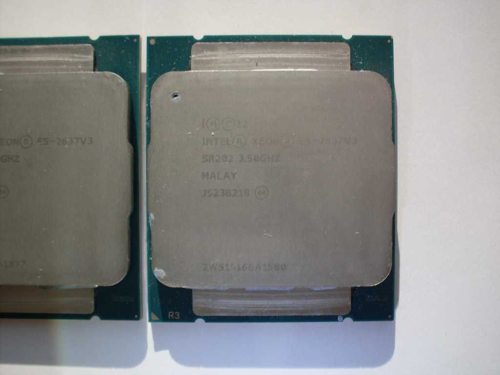 Процессоры Xeon E5-2620v2(LGA2011,s2011) и Xeon E5-2637v3(LGA2011-3).