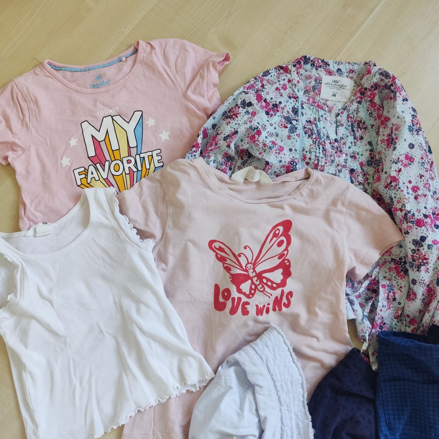Zestaw ubrań 31 sztuk H&M Zara inne 110-128 stan bardzo dobry