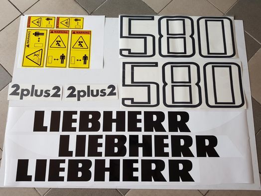 Naklejki ładowarka liebherr 580