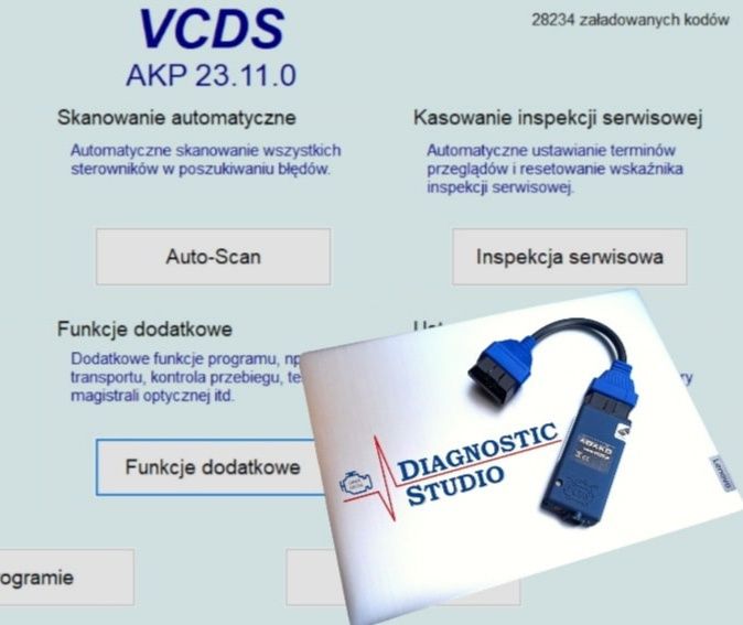 VCDS VW AUDI Kodowanie Konwersja Lamp US/EU Car Play Android Auto