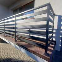 Balustrady Barierki Poręcze Balkonowe Schodowe Aluminiowe Szklane