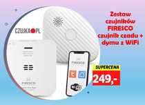 Zestaw czujników FIRESCO: czujnik czadu + dymu z WiFi