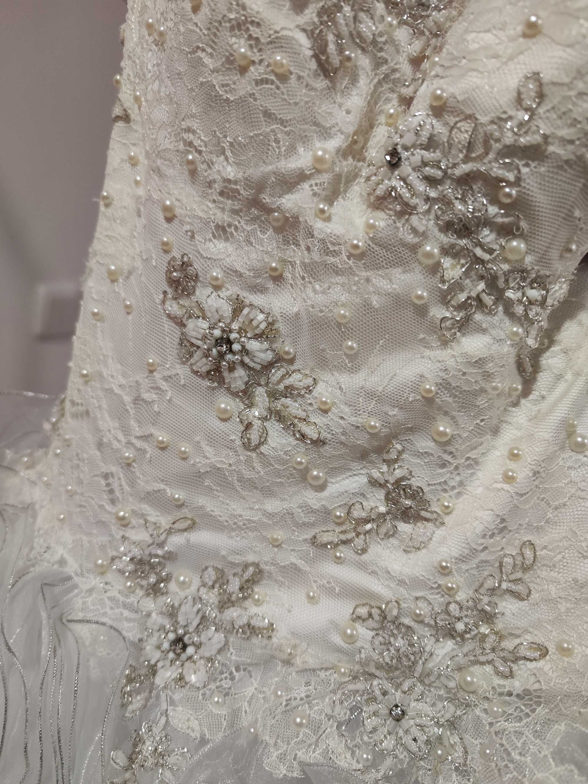 Vestido noiva Micaela Oliveira  c/véu e saiote