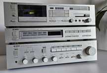 Zestaw Hi-Fi Yamaha A-500 T-500 K-500 (wzmacniacz, tuner, deck) + doku