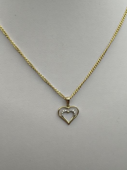 Złota Zawieszka Serce Pr.585 Nowa Zapraszamy