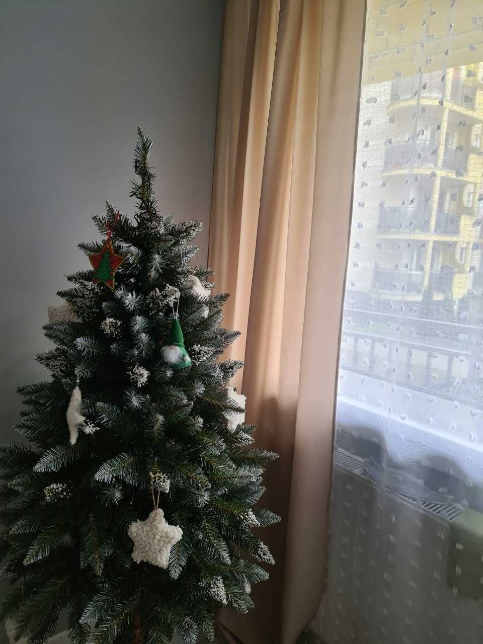 Zasłony okienne na okna 2 sztuki komplet 140x250 cm beżowe