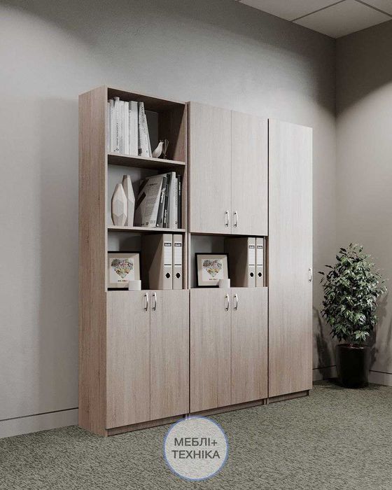 офісні кутові столи дивани прямі стелажі