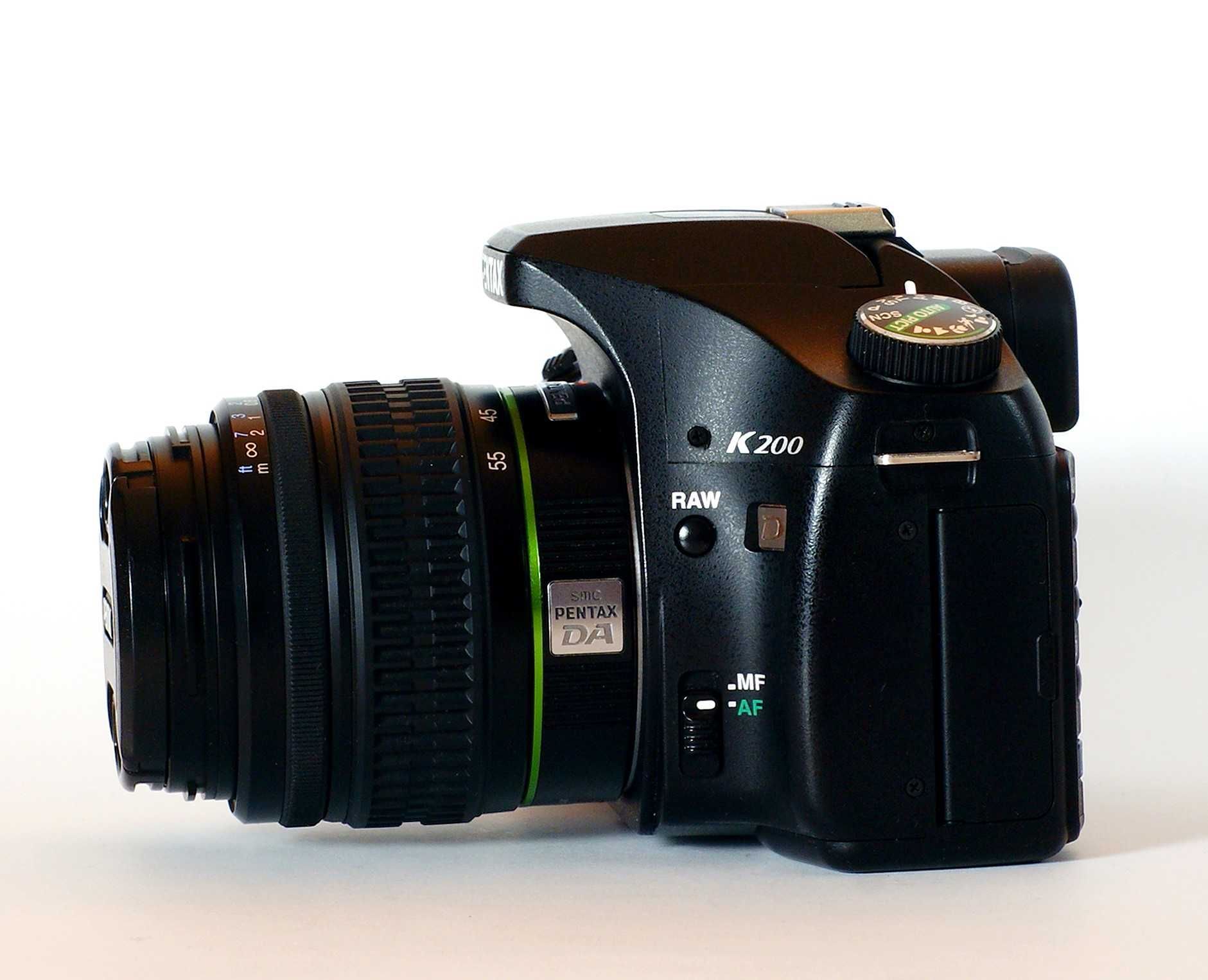 Pentax K200D + 18-55 + 55-200 9k zdjęć Stan Idealny Pudełka + Eneloop