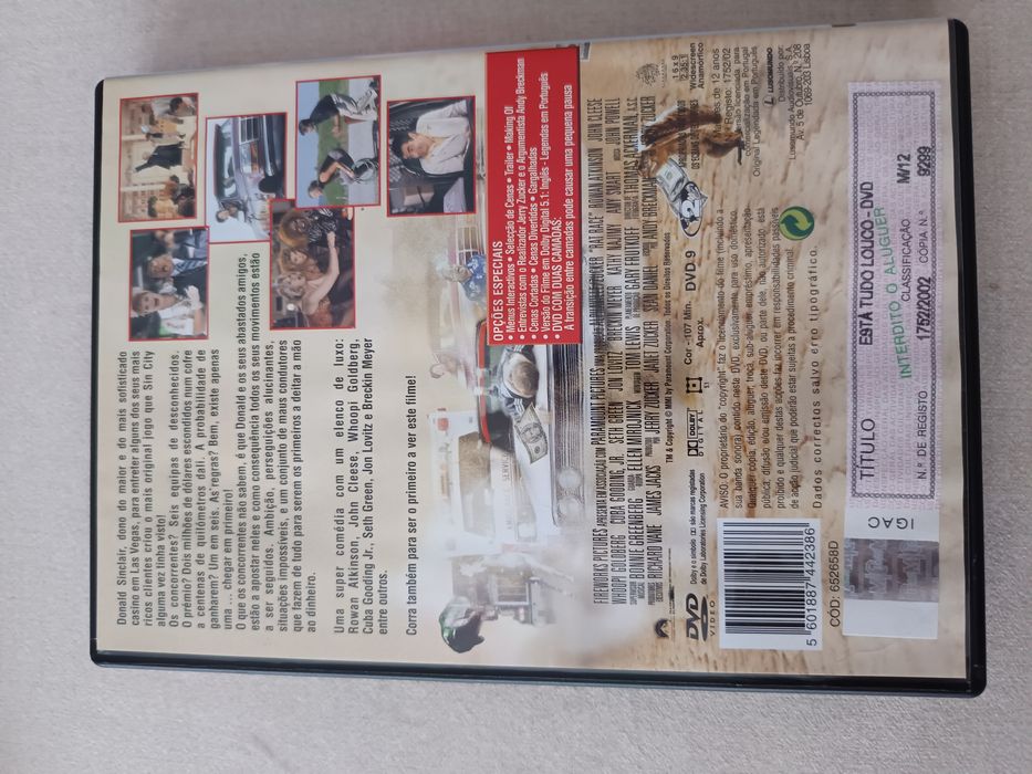 DVD está tudo louco