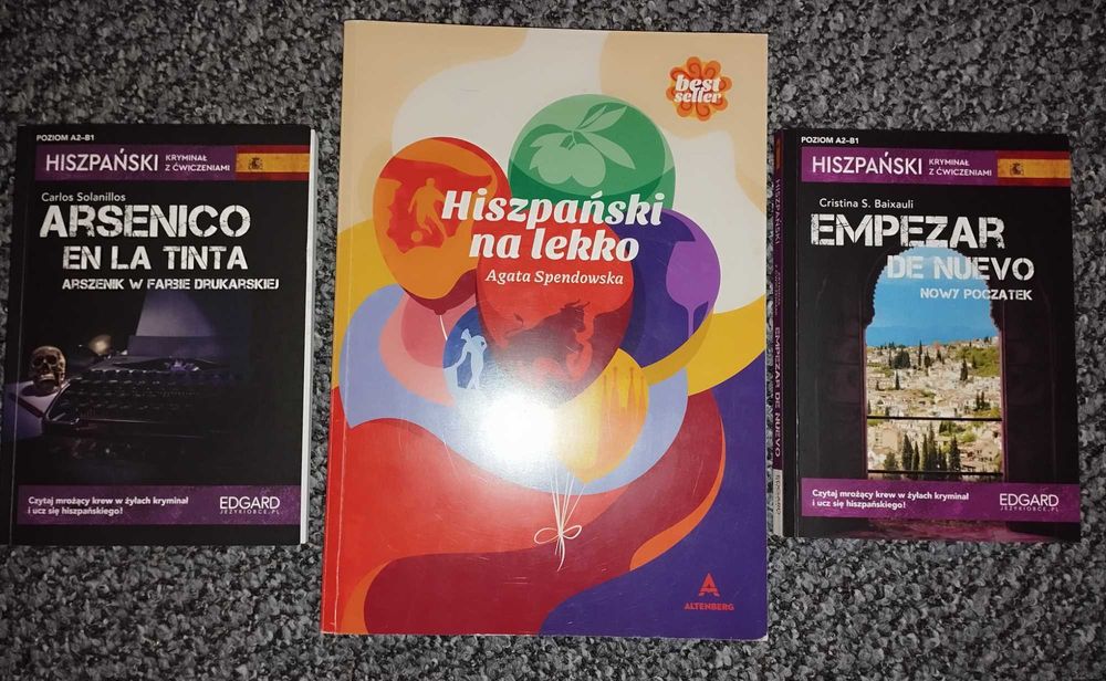Hiszpański na lekko Spendowska +2xEdgard kryminał hiszpański Jaroty