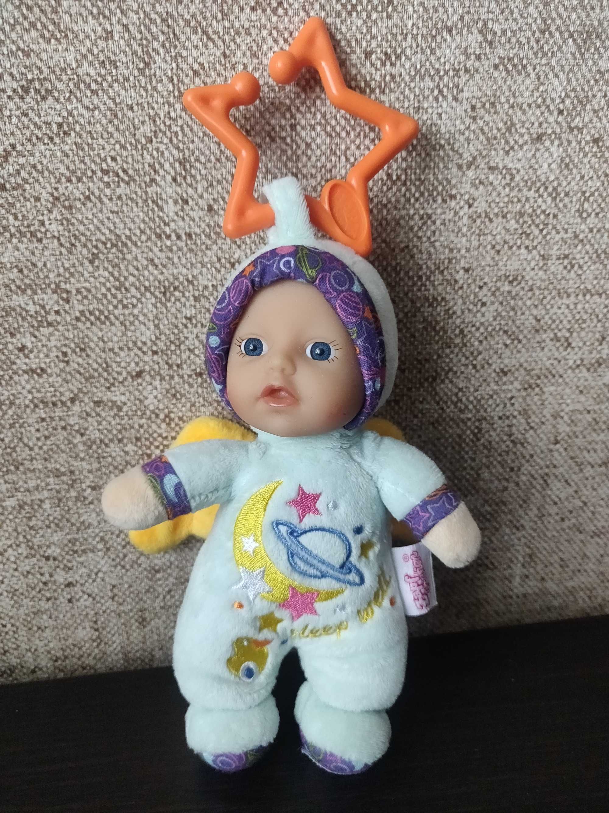 Baby born Zapf Sleep Well (Germany) Голубой ангелочек 17 см. подвеска