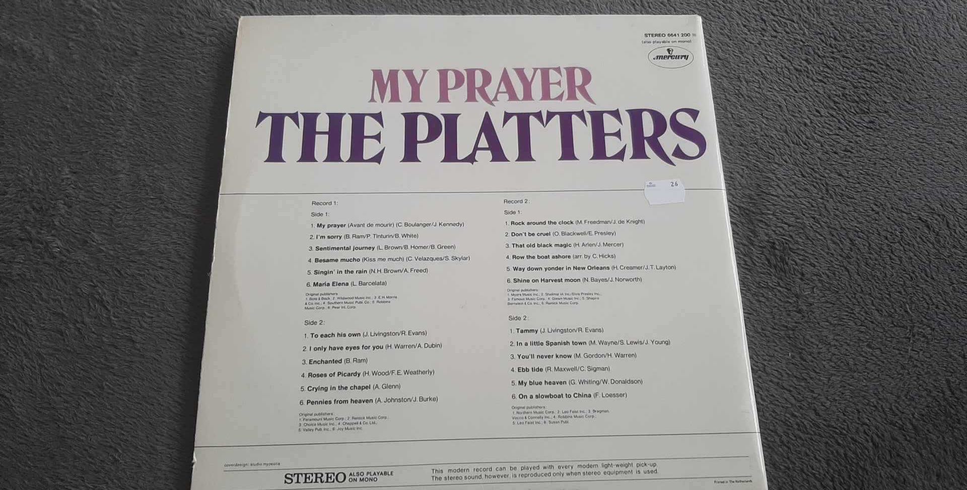 The Platters "My Prayer" - 2LPs - płyta winylowa
