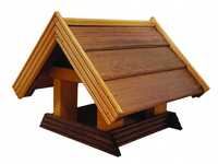 Drewniany karmnik dla ptaków, domek S