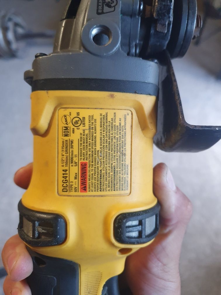 Болгарка dewalt DCG 418N DCG414 150/125mm