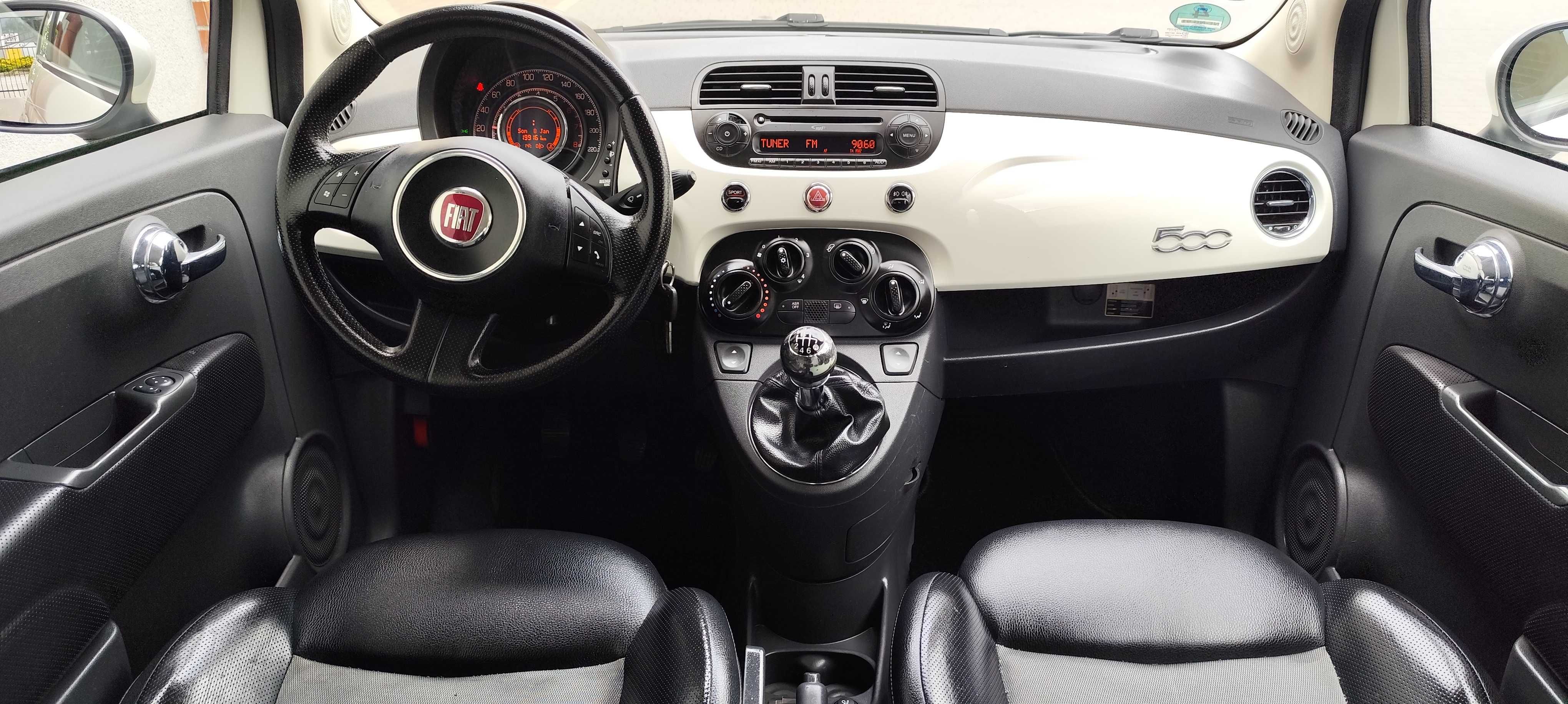 Fiat500/wersja sport/1.4 benzyna/101KM/6biegów/klima//Nowe sprzęgło/